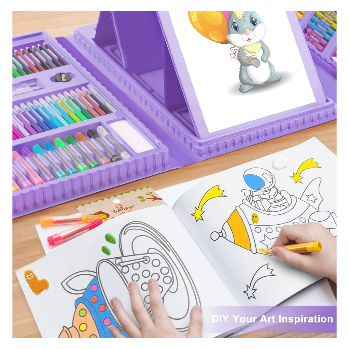 Kit de arte completo con 272 materiales