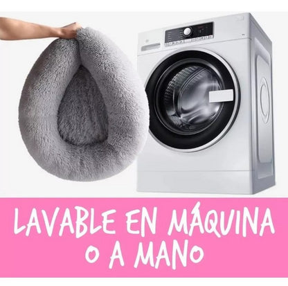 Cama Perro Mascota Antiestrés Felpa