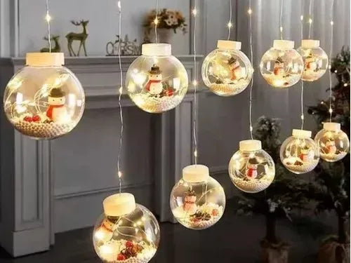 Cortina Esfera Led Trasparentes