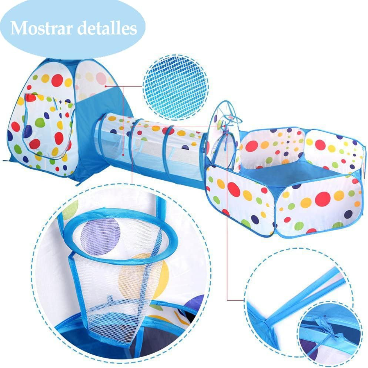 Parque Infantil Con Túnel de Aventuras