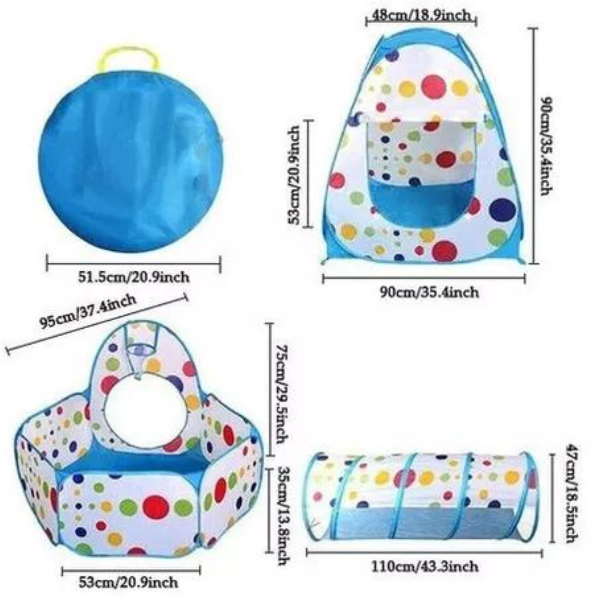 Parque Infantil Con Túnel de Aventuras